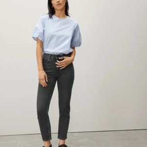 Everlane Cheeky Jeans - washed black - crop - size 27